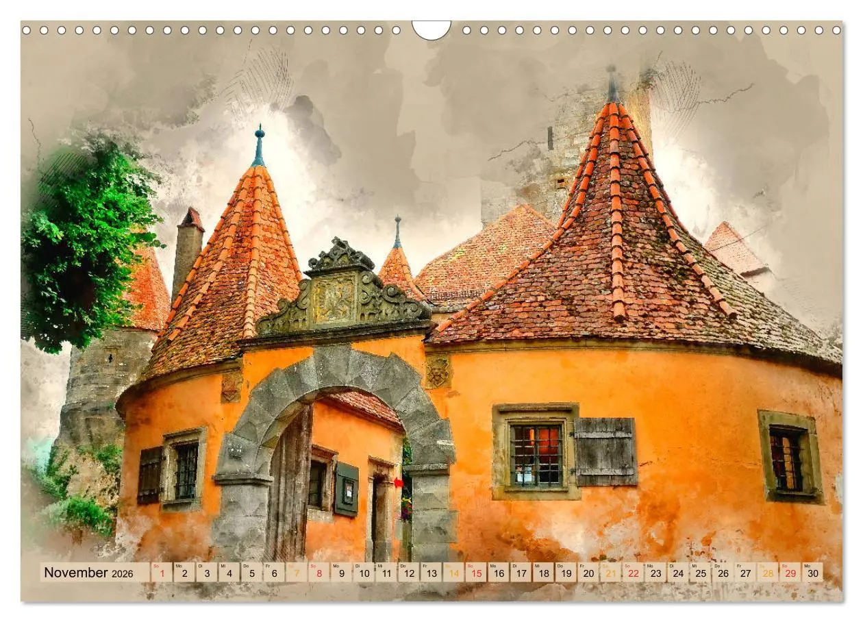 Bild: 9783457881552 | Romantische Städte - Rothenburg ob der Tauber (Wandkalender 2026...