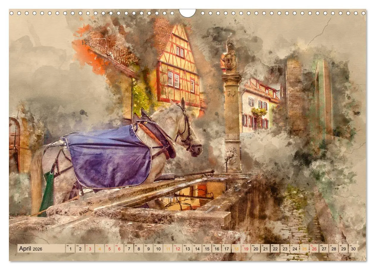 Bild: 9783457881552 | Romantische Städte - Rothenburg ob der Tauber (Wandkalender 2026...