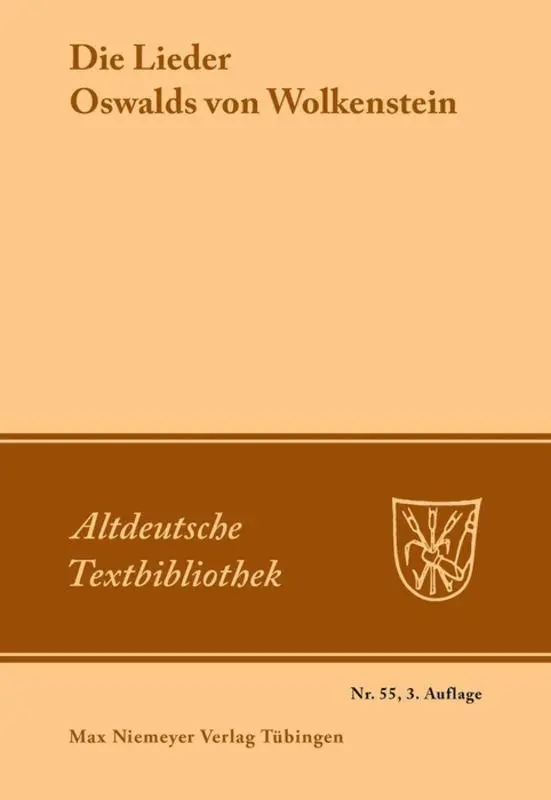 Cover: 9783484201552 | Die Lieder Oswalds von Wolkenstein | Hans Moser (u. a.) | Taschenbuch