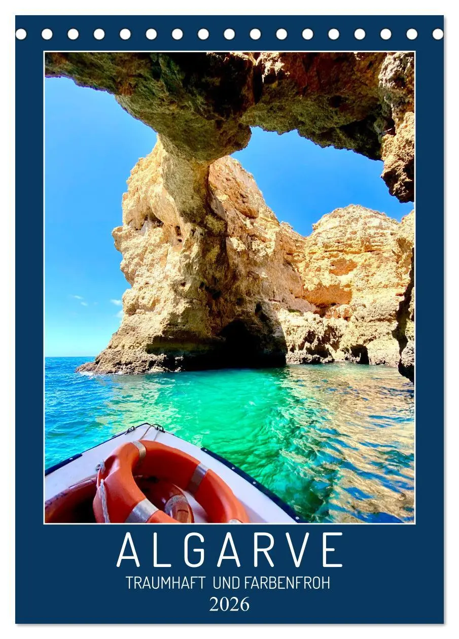 Cover: 9783516351552 | Algarve Traumhaft &amp; farbenfroh (Tischkalender 2026 DIN A5 hoch),...