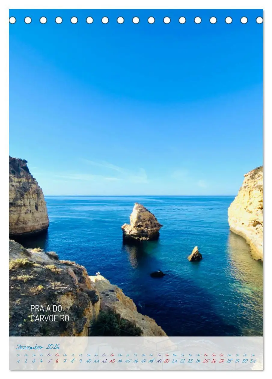 Bild: 9783516351552 | Algarve Traumhaft &amp; farbenfroh (Tischkalender 2026 DIN A5 hoch),...
