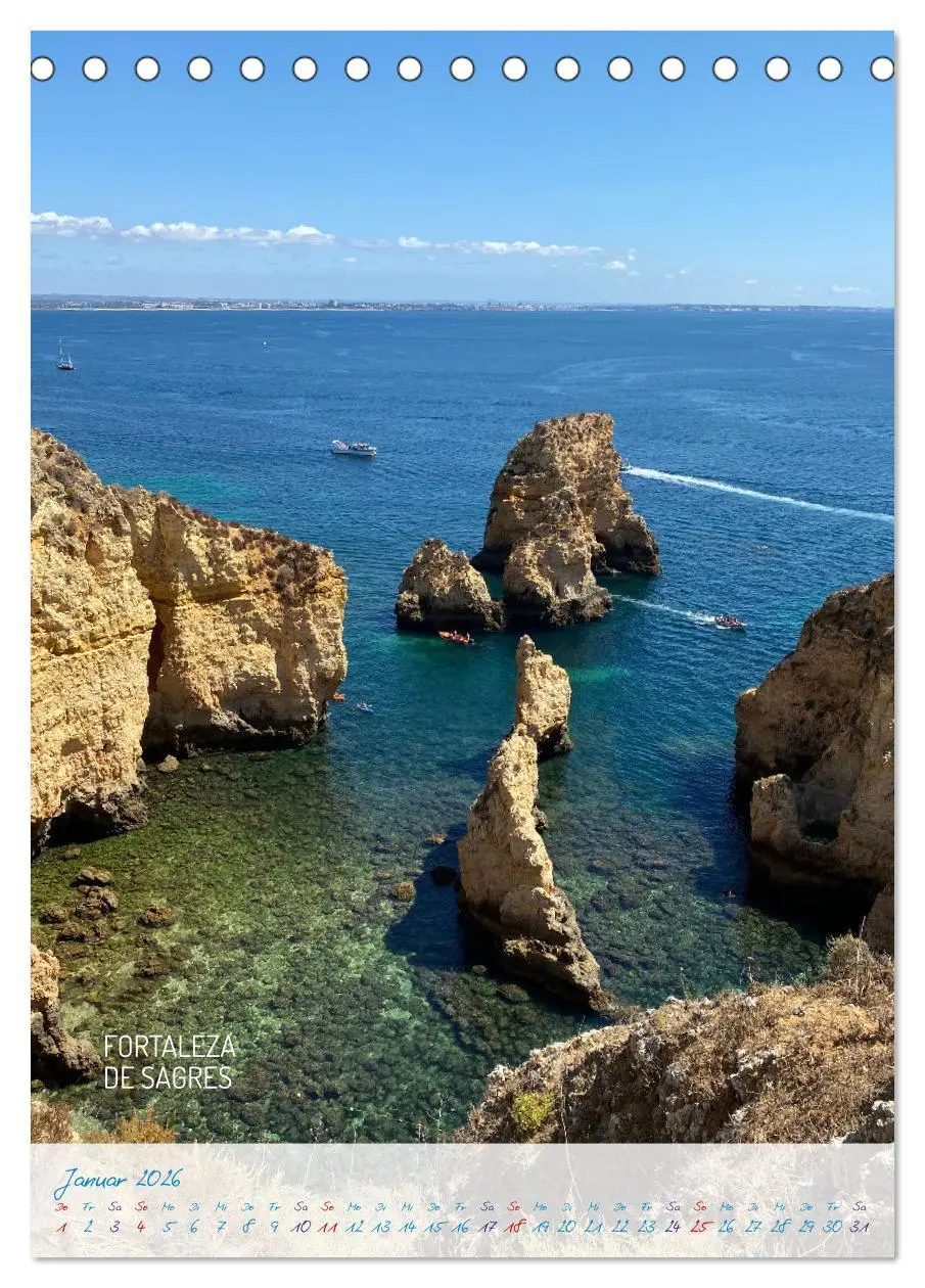 Bild: 9783516351552 | Algarve Traumhaft &amp; farbenfroh (Tischkalender 2026 DIN A5 hoch),...