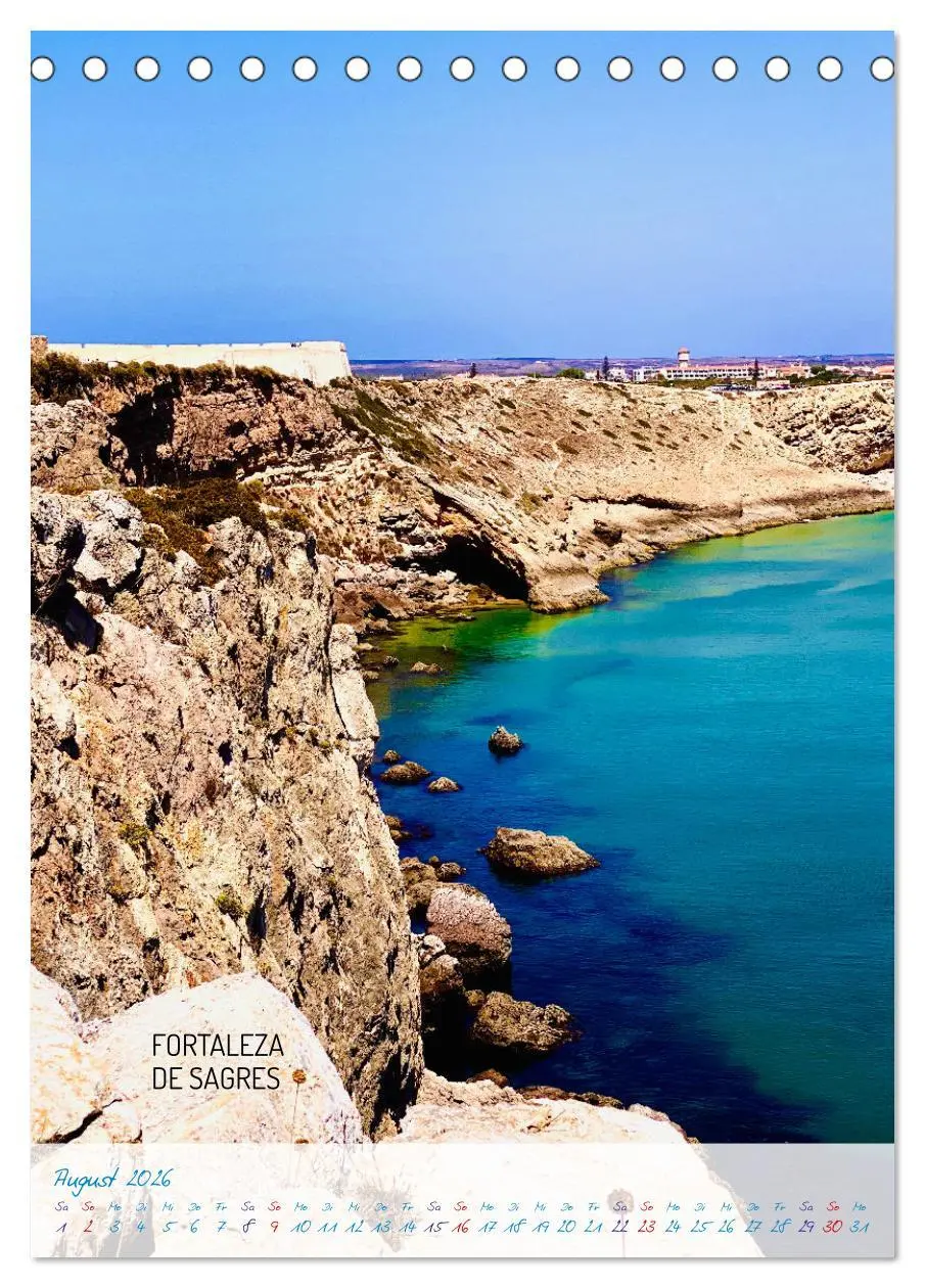 Bild: 9783516351552 | Algarve Traumhaft &amp; farbenfroh (Tischkalender 2026 DIN A5 hoch),...
