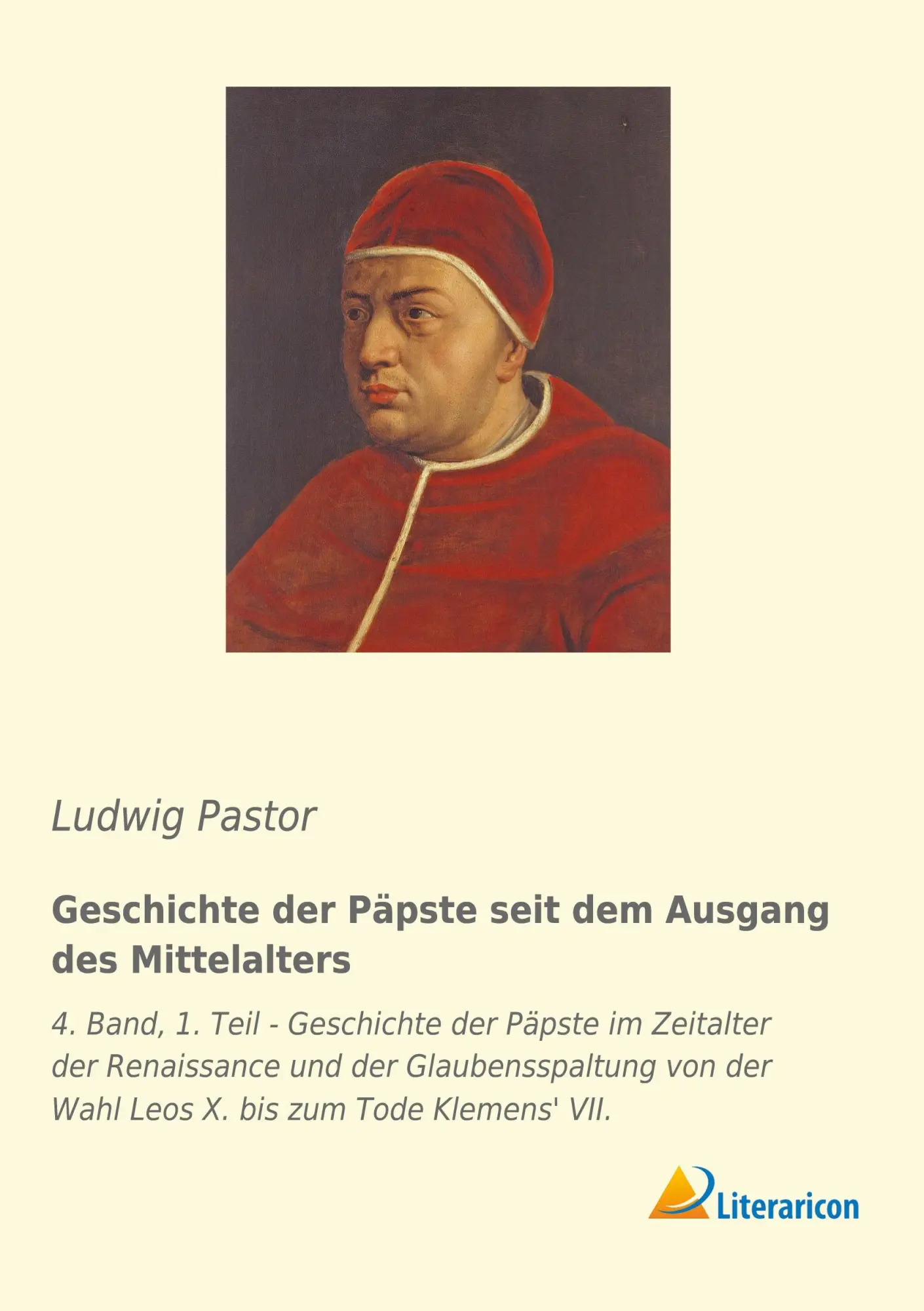 Cover: 9783965061552 | Geschichte der Päpste seit dem Ausgang des Mittelalters | Pastor