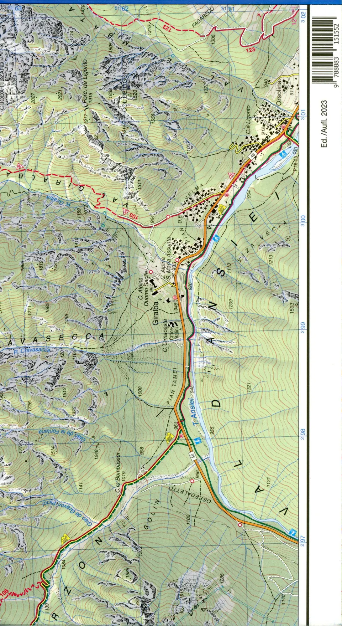 Bild: 9788883151552 | 10 Dolomiti di Sesto / Sextener Dolomiten | 1:25000 | (Land-)Karte