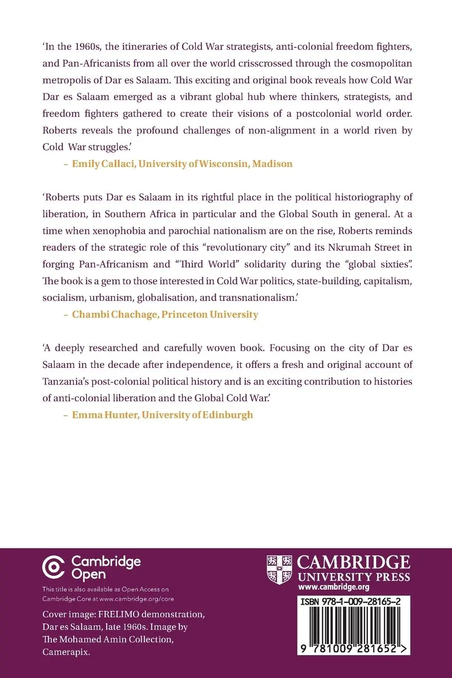 Rückseite: 9781009281652 | Revolutionary State-Making in Dar es Salaam | George Roberts | Buch