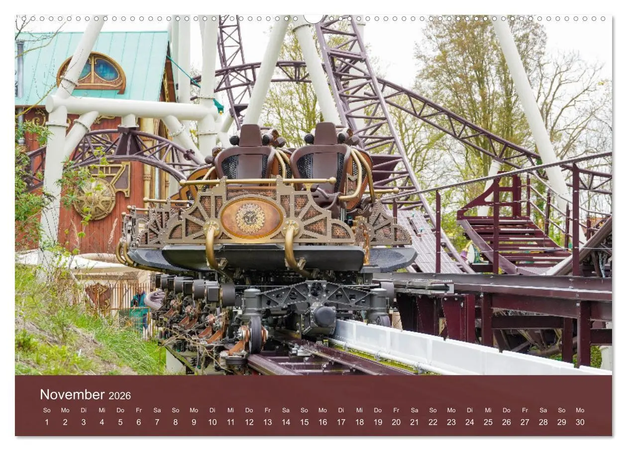 Bild: 9783457251652 | Abenteuer Achterbahn (Wandkalender 2026 DIN A2 quer), CALVENDO...