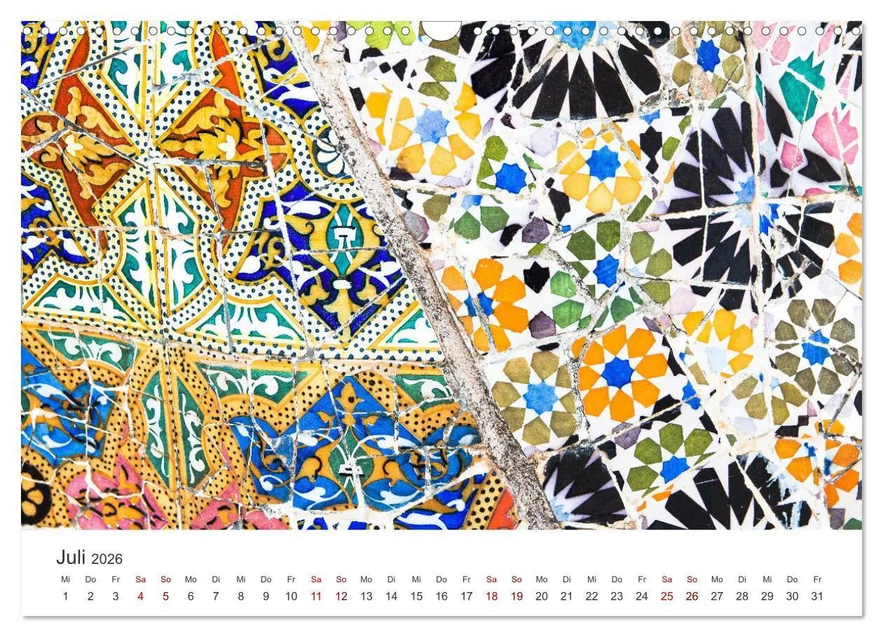 Bild: 9783457561652 | Kunstvolle Mosaike (Wandkalender 2026 DIN A3 quer), CALVENDO...