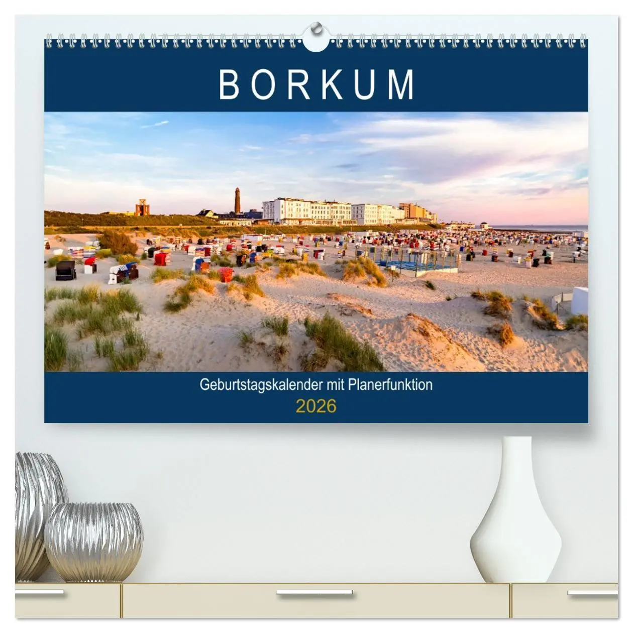 Cover: 9783457701652 | BORKUM Geburtstagskalender mit Planerfunktion (hochwertiger Premium...