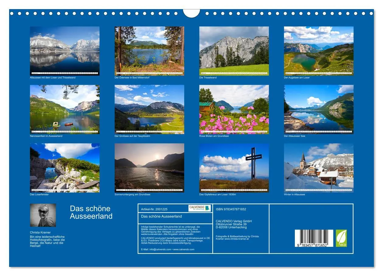 Bild: 9783457871652 | Das schöne Ausseerland (Wandkalender 2026 DIN A3 quer), CALVENDO...