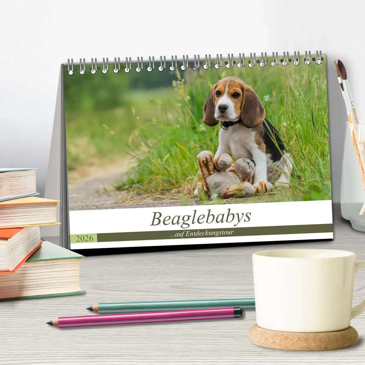 Bild: 9783516031652 | Beaglebabys auf Entdeckungstour (Tischkalender 2026 DIN A5 quer),...