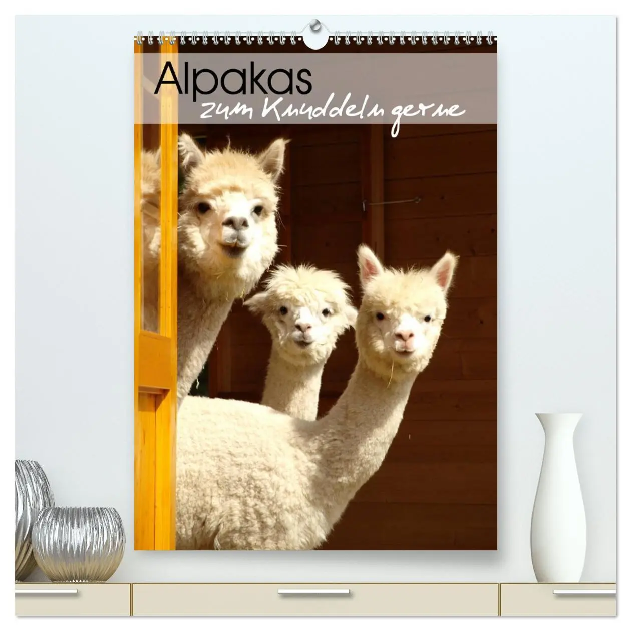 Cover: 9783516411652 | Alpakas zum Knuddeln gerne (hochwertiger Premium Wandkalender 2026...