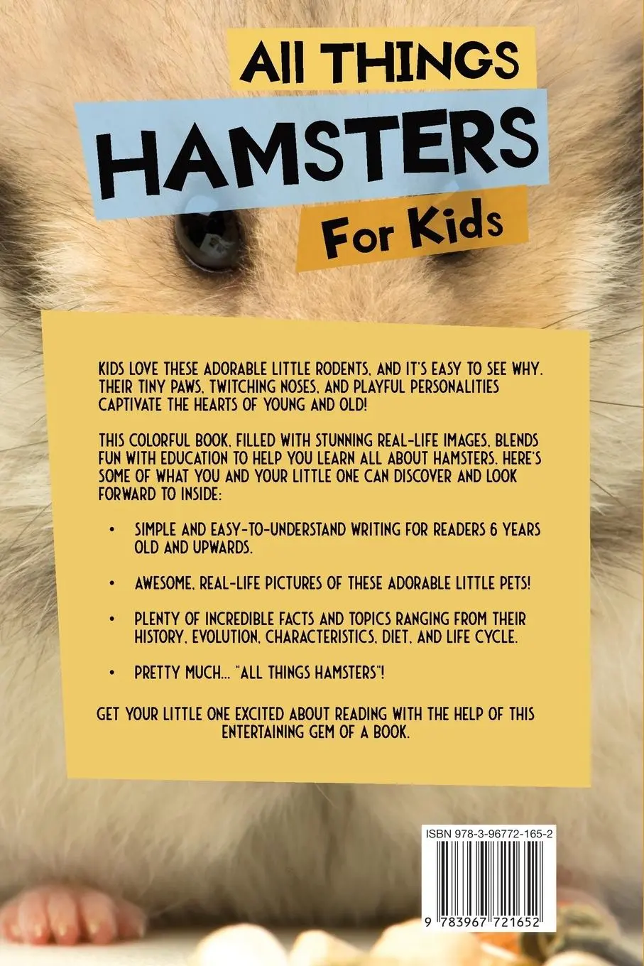 Rückseite: 9783967721652 | All Things Hamsters For Kids | Animal Reads | Taschenbuch | Englisch