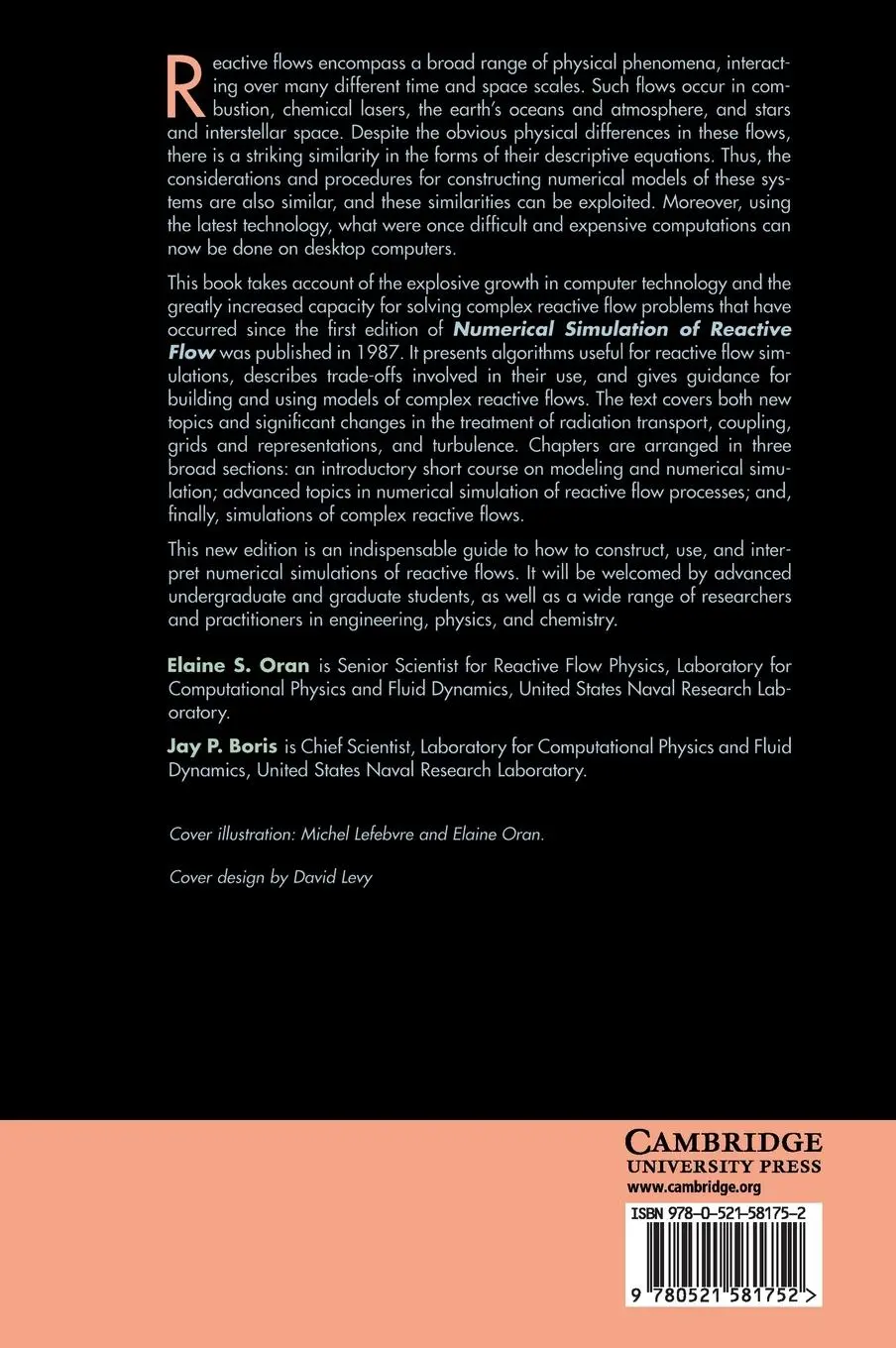 Rückseite: 9780521581752 | Numerical Simulation of Reactive Flow | Elaine S. Oran (u. a.) | Buch
