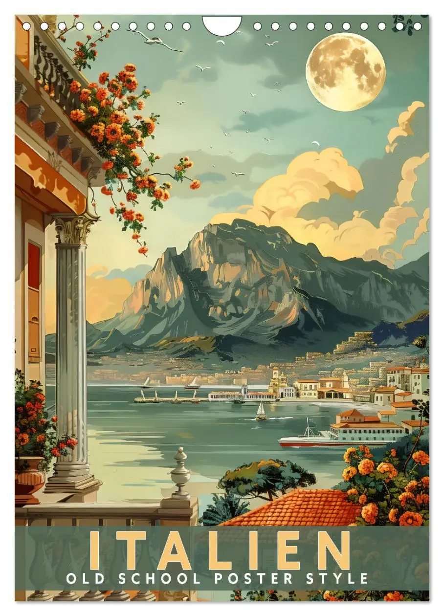 Cover: 9783516261752 | Italien - Old School Poster Style (Wandkalender 2026 DIN A4 hoch),...
