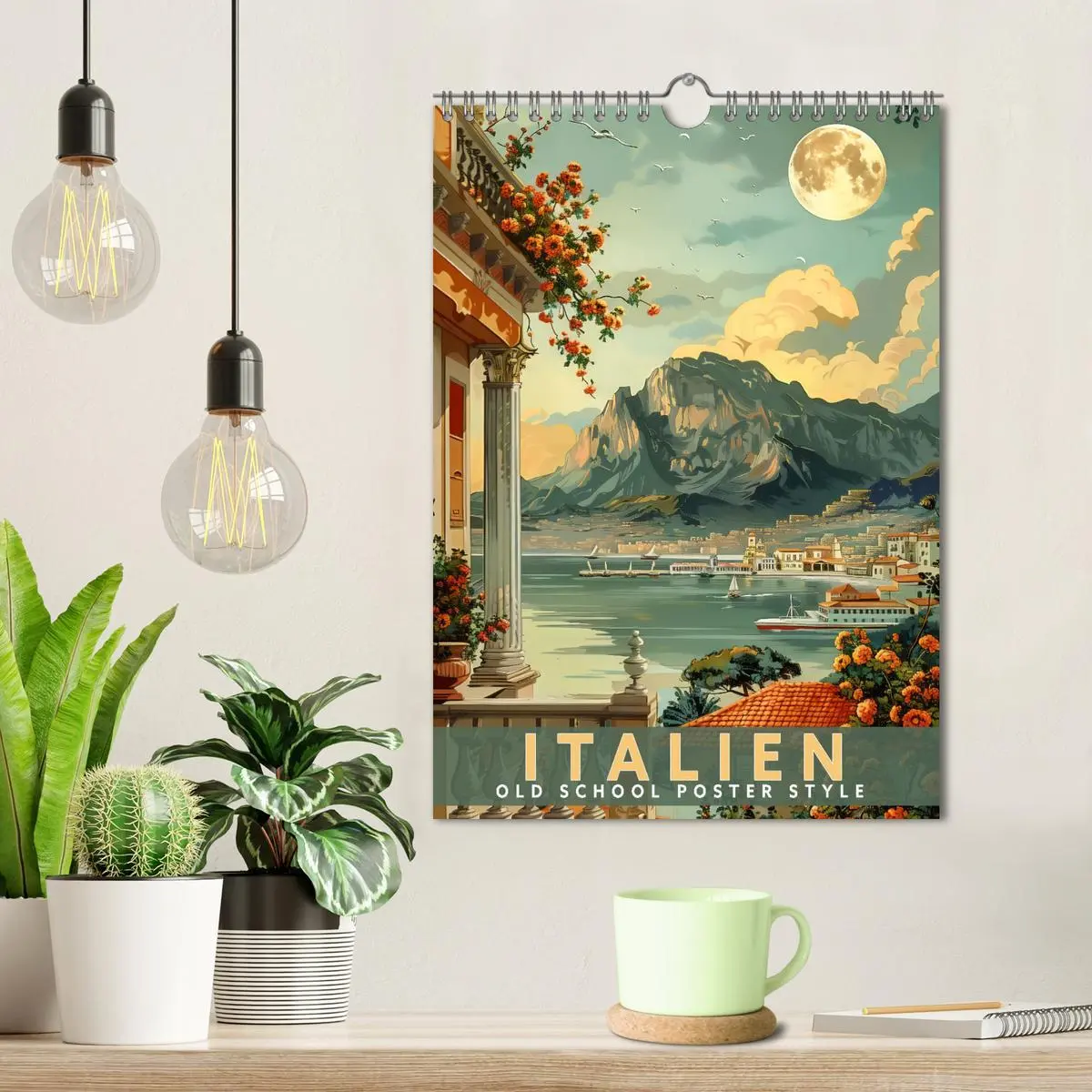 Bild: 9783516261752 | Italien - Old School Poster Style (Wandkalender 2026 DIN A4 hoch),...
