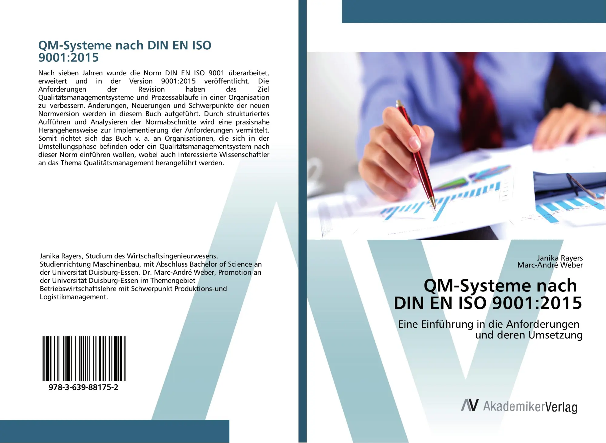 Cover: 9783639881752 | QM-Systeme nach DIN EN ISO 9001:2015 | Janika Rayers (u. a.) | Buch