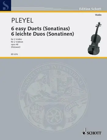 Cover: 9790001031752 | Duos(6) Opus 48 | Ignace Pleyel | Buch | Schott Music