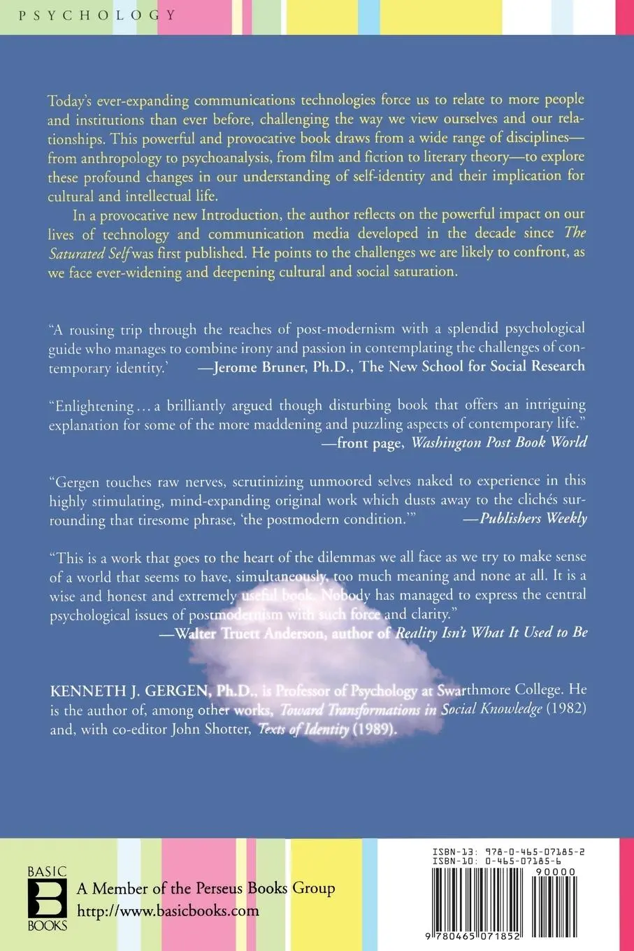 Rückseite: 9780465071852 | The Saturated Self | Delimmas of Identity in Contemporary Life | Buch