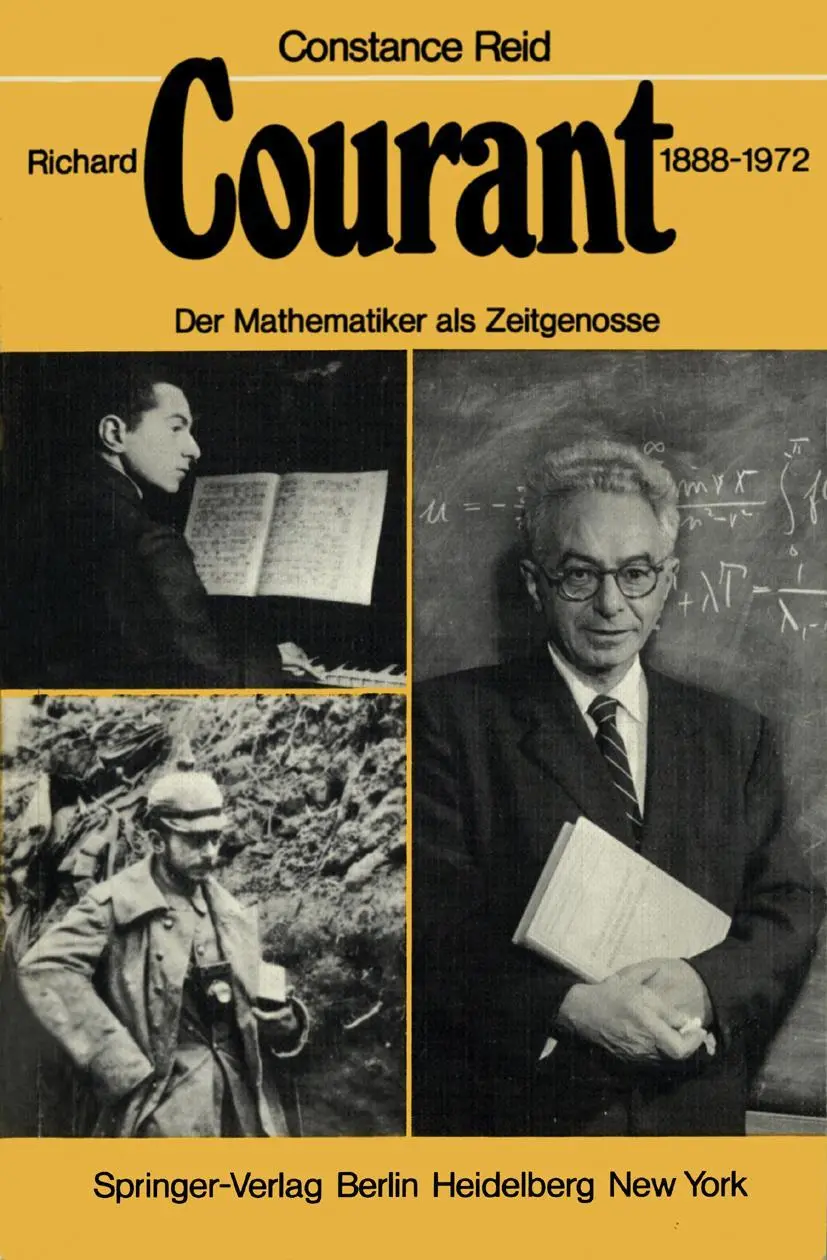 Cover: 9783642671852 | Richard Courant 1888-1972 | Der Mathematiker als Zeitgenosse | Reid