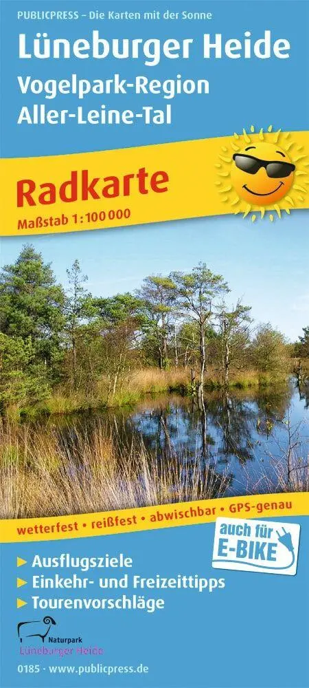 Cover: 9783747301852 | Lüneburger Heide - Vogelpark-Region, Aller-Leine-Tal 1:100 000 | 2018