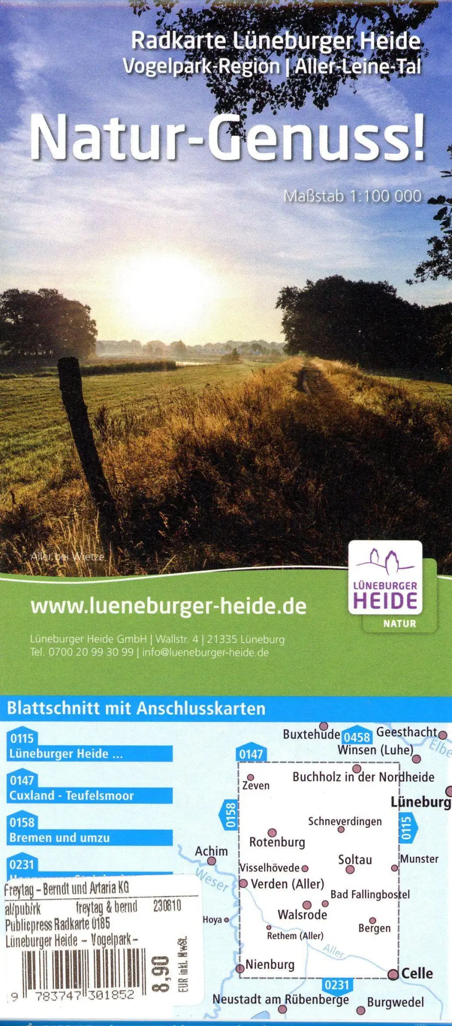Bild: 9783747301852 | Lüneburger Heide - Vogelpark-Region, Aller-Leine-Tal 1:100 000 | 2018