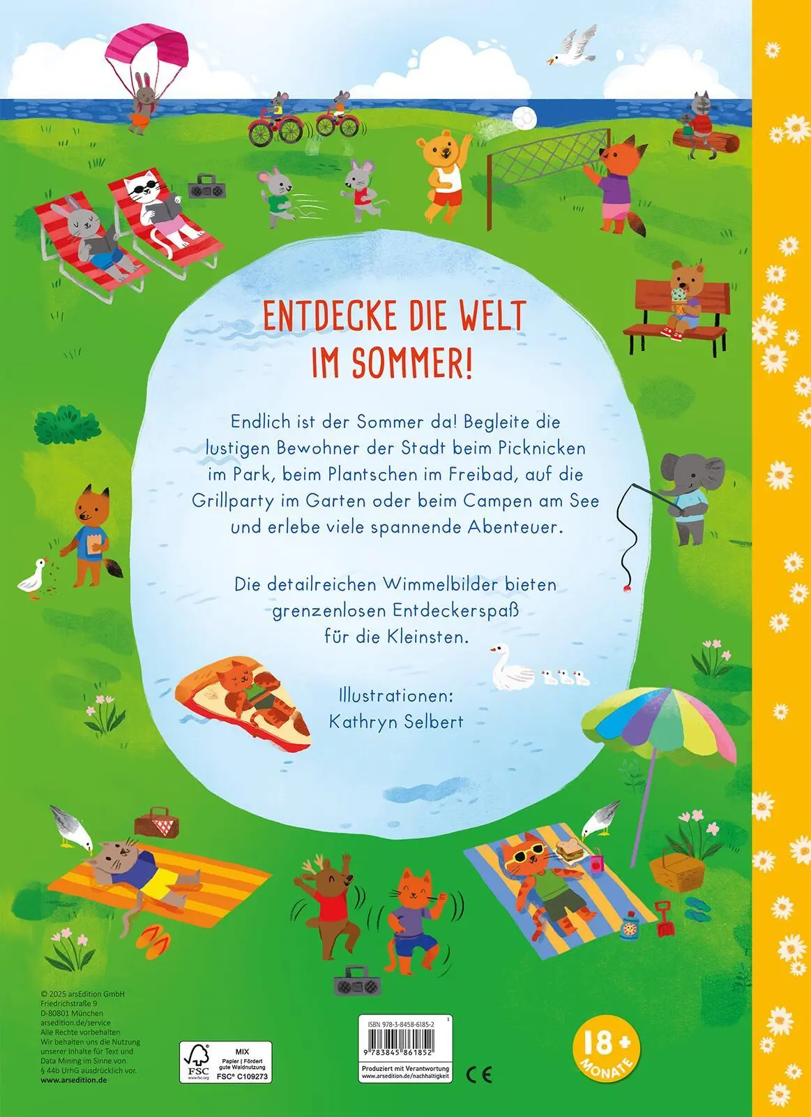 Rückseite: 9783845861852 | Mein großes Wimmelbuch - Im Sommer | Kathryn Selbert | Buch | 16 S.