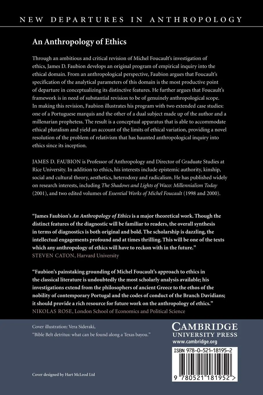 Rückseite: 9780521181952 | An Anthropology of Ethics | James D. Faubion | Taschenbuch | Englisch