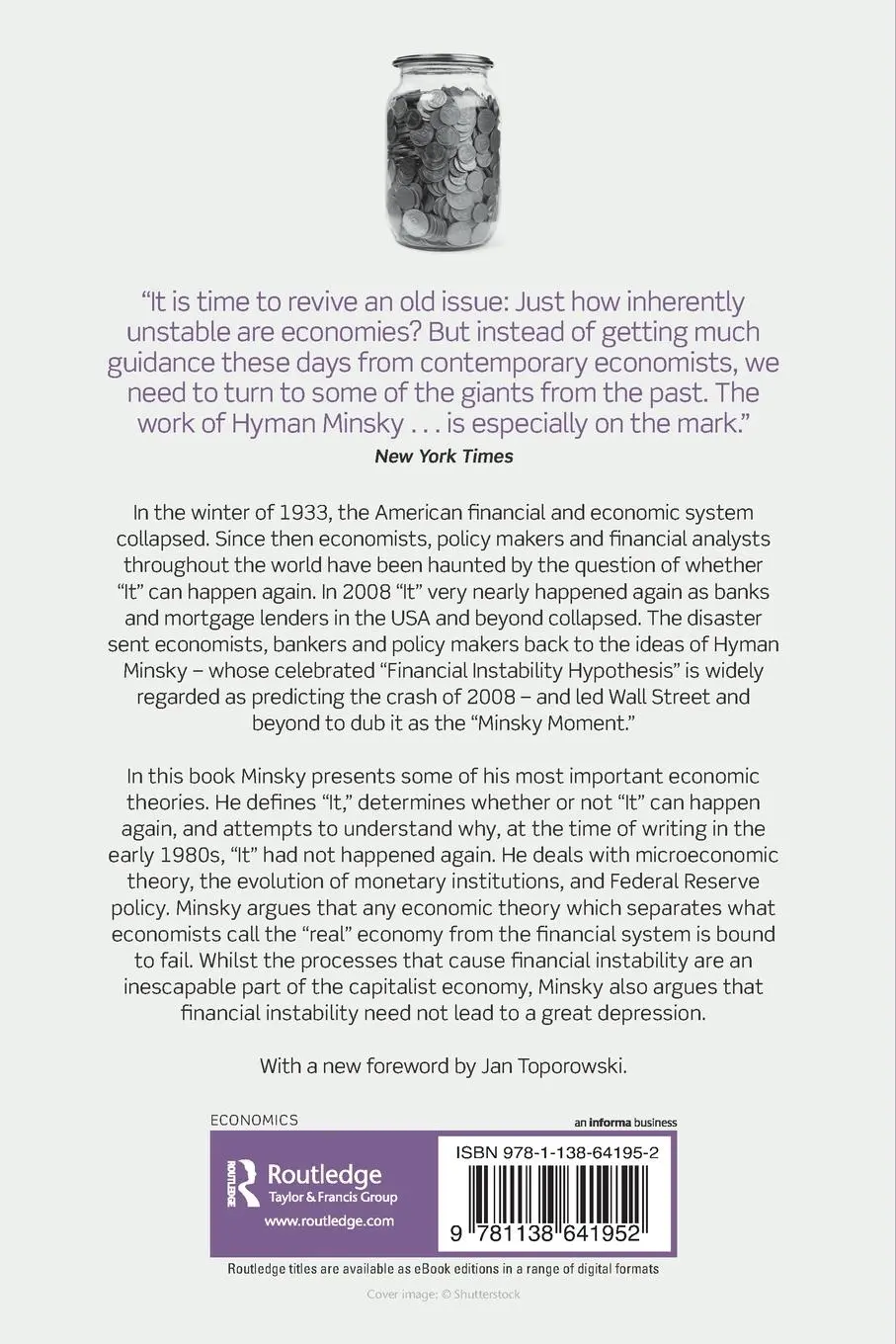 Rückseite: 9781138641952 | Can It Happen Again? | Essays on Instability and Finance | Minsky