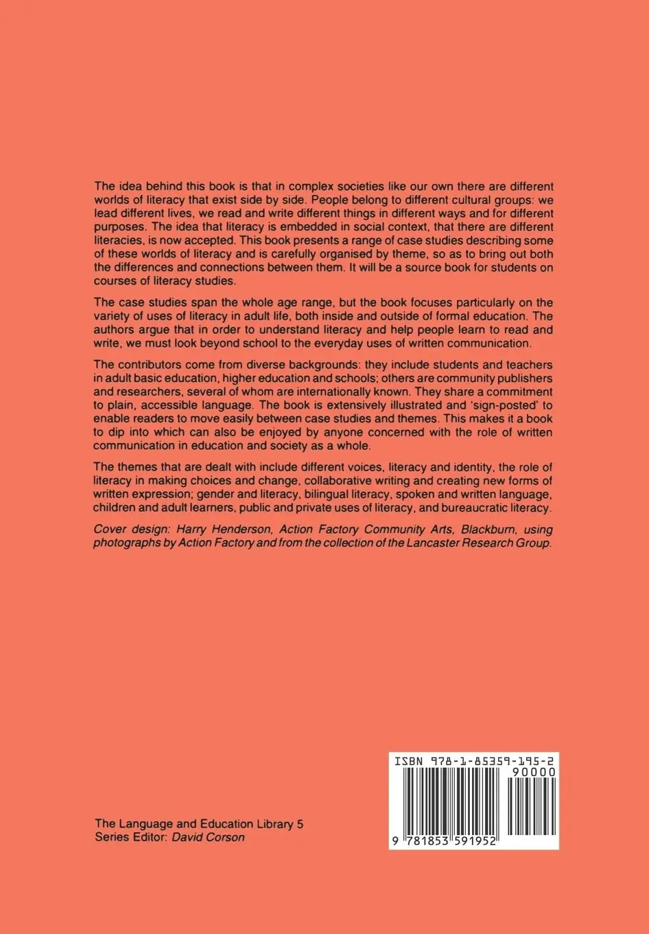 Rückseite: 9781853591952 | Worlds of Literacy | Mary Hamilton (u. a.) | Taschenbuch | Englisch