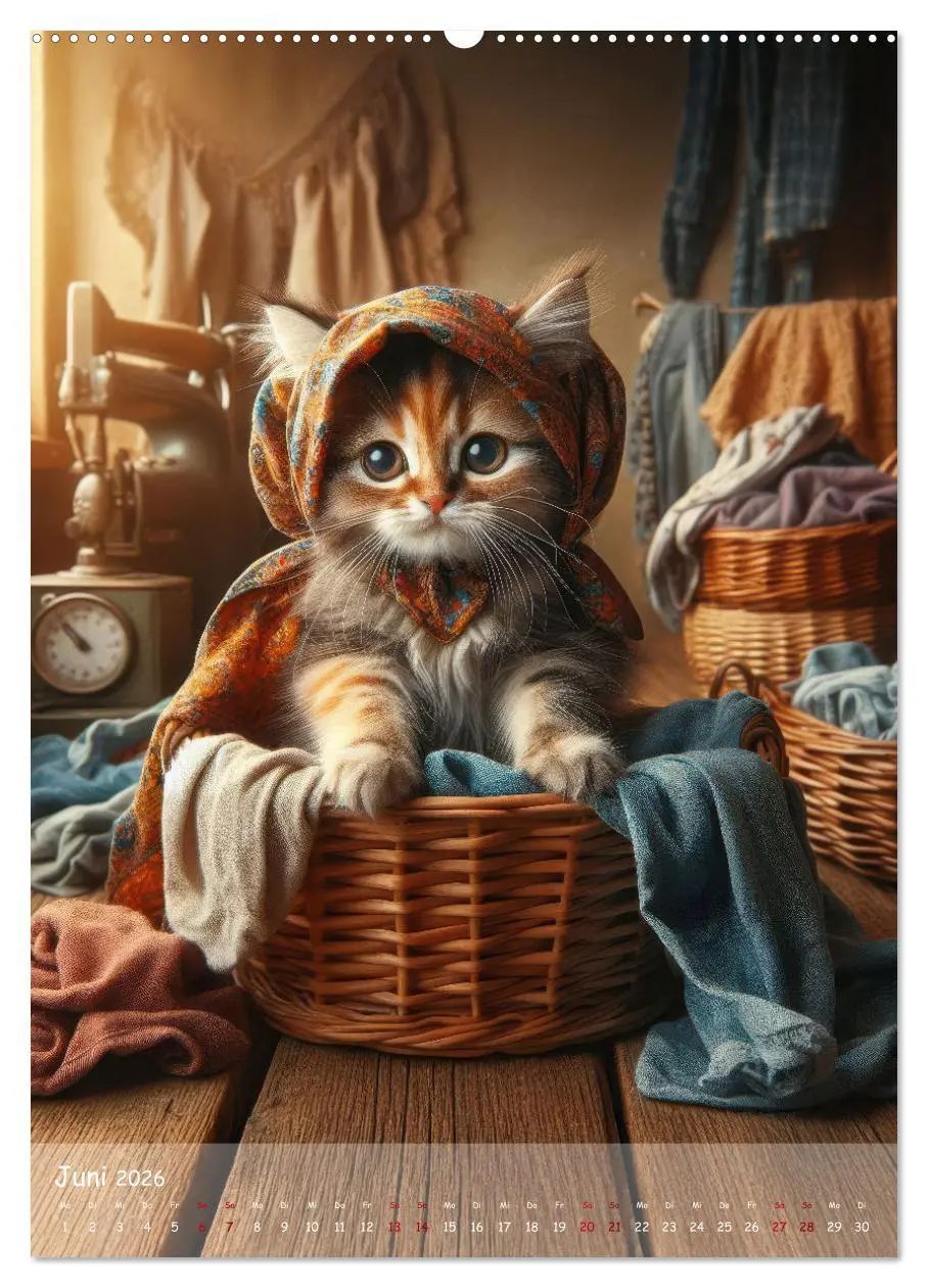 Bild: 9783516241952 | Katzen im Boho-Look - Ein Jahr voller Vielfalt und Charme mit...