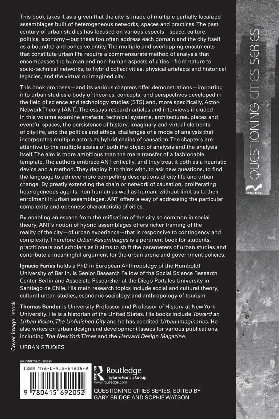 Rückseite: 9780415692052 | Urban Assemblages | How Actor-Network Theory Changes Urban Studies