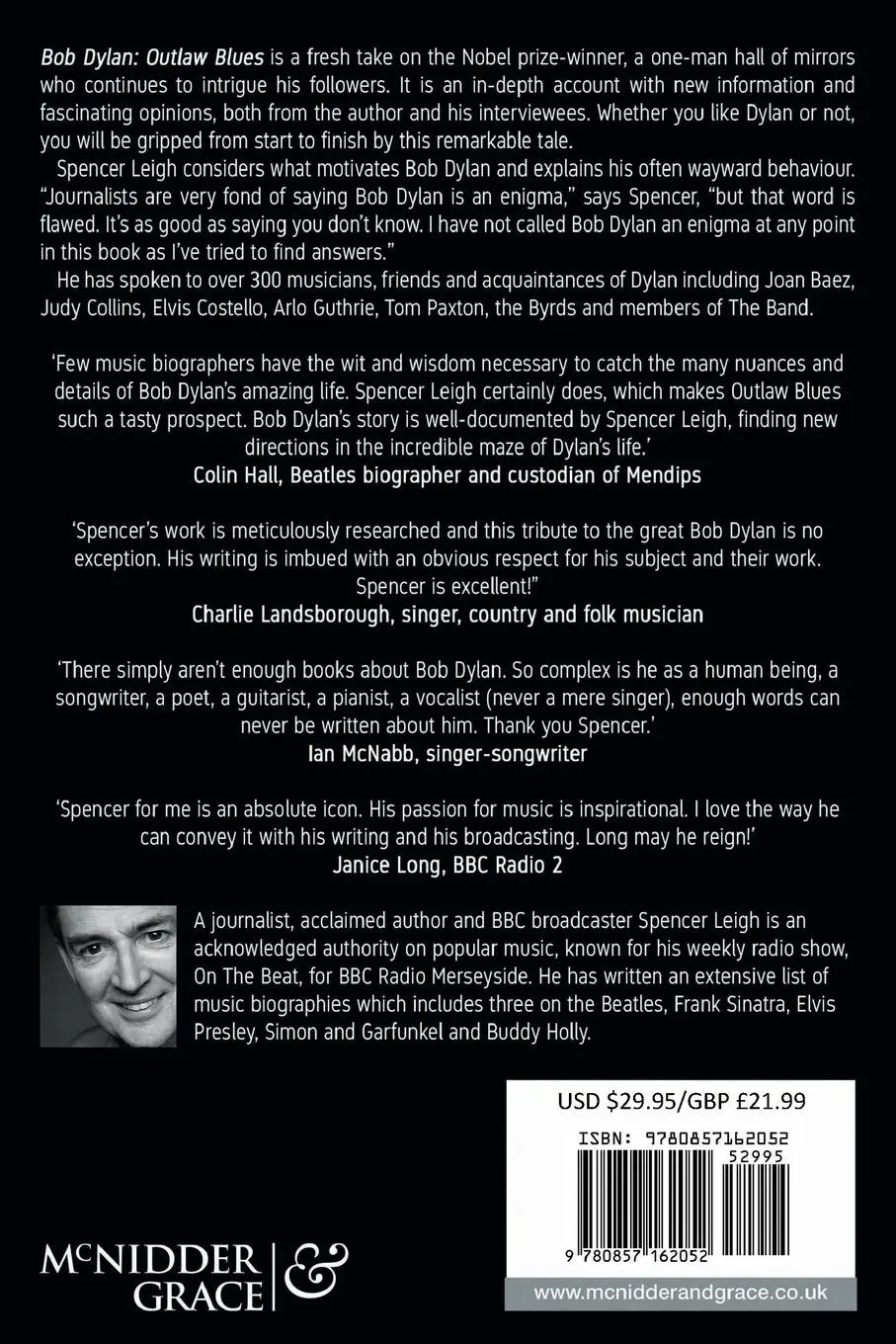 Rückseite: 9780857162052 | Bob Dylan | Outlaw Blues | Spencer Leigh | Taschenbuch | Englisch