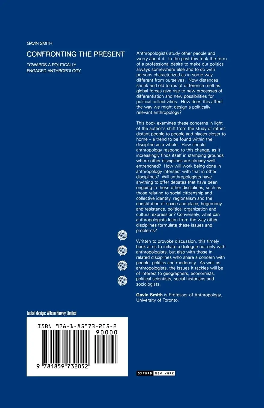 Rückseite: 9781859732052 | Confronting the Present | Towards a Politically Engaged Anthropology