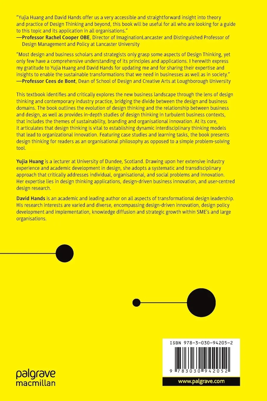 Rückseite: 9783030942052 | Design Thinking for New Business Contexts | Yujia Huang (u. a.) | Buch