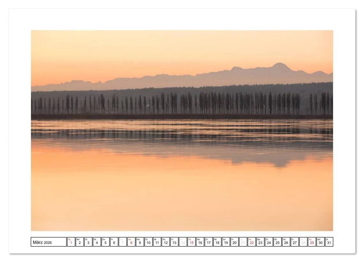 Bild: 9783516202052 | Bodensee 2026 (Wandkalender 2026 DIN A4 quer), CALVENDO Monatskalender
