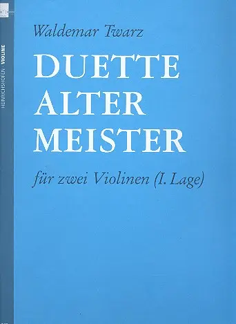 Cover: 9790204402052 | Duette Alter Meister | Twarz | Buch | Heinrichshofen Verlag