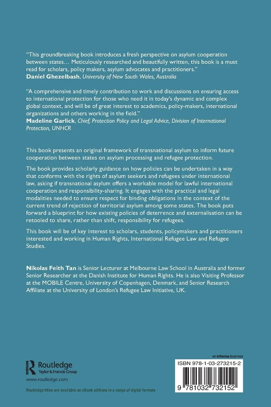 Rückseite: 9781032732152 | Transnational Asylum | Toward a Principled Framework | Tan | Buch