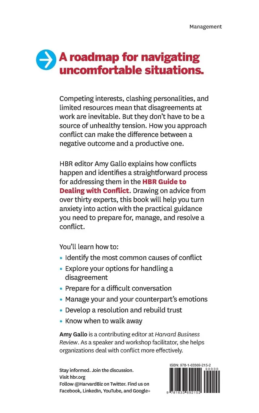 Rückseite: 9781633692152 | HBR Guide to Dealing with Conflict (HBR Guide Series) | Amy Gallo
