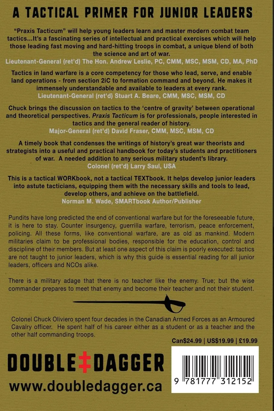 Rückseite: 9781777312152 | Praxis Tacticum | The Art, Science and Practice of Military Tactics
