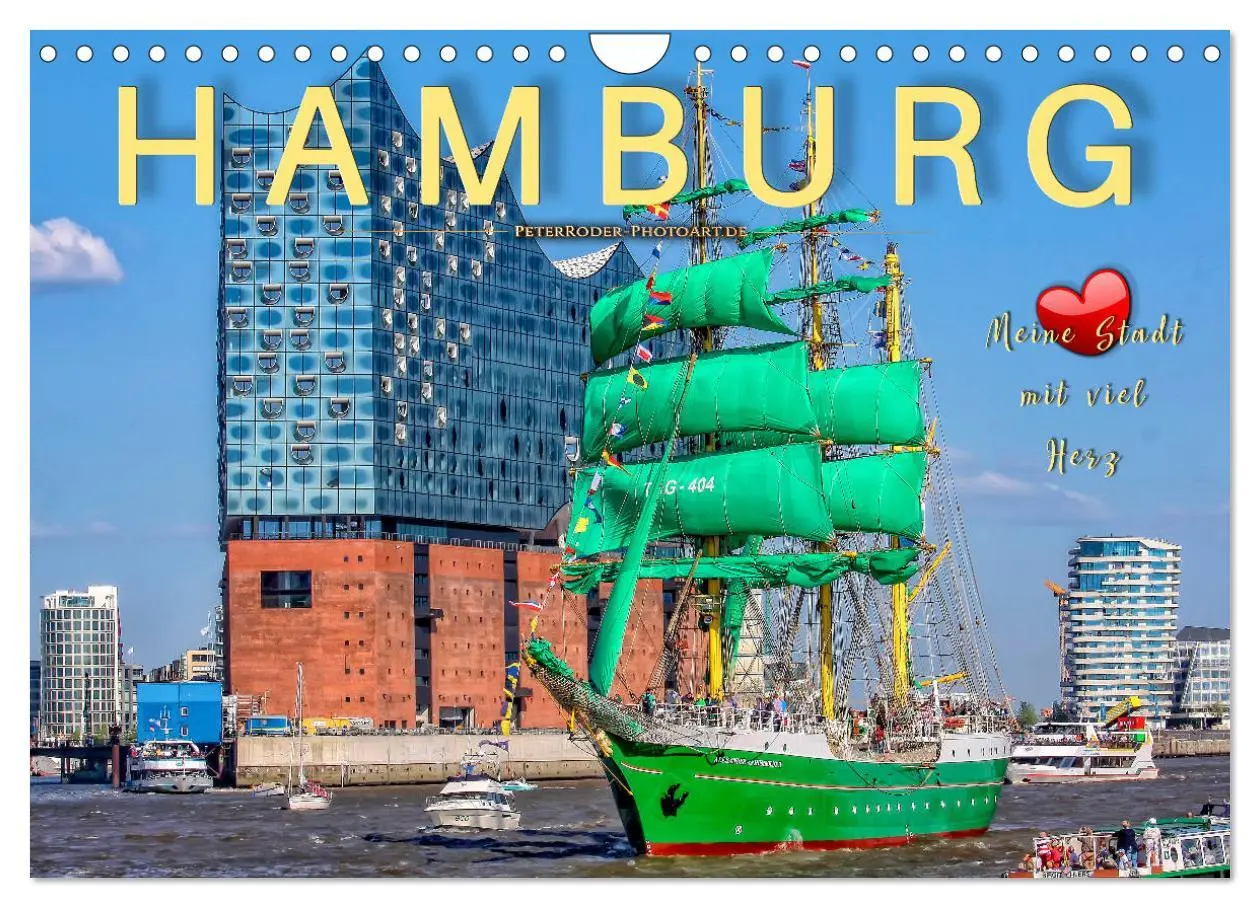 Cover: 9783435322152 | Hamburg - meine Stadt mit viel Herz (Wandkalender 2025 DIN A4...