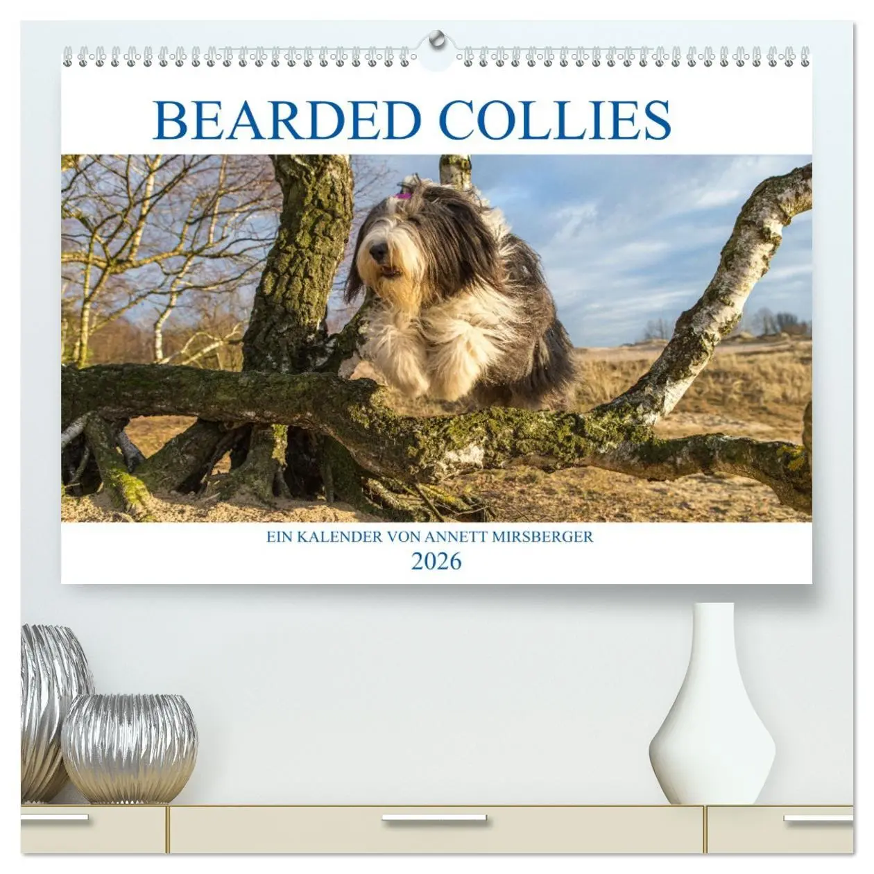 Cover: 9783457892152 | BEARDED COLLIES 2026 (hochwertiger Premium Wandkalender 2026 DIN A2...