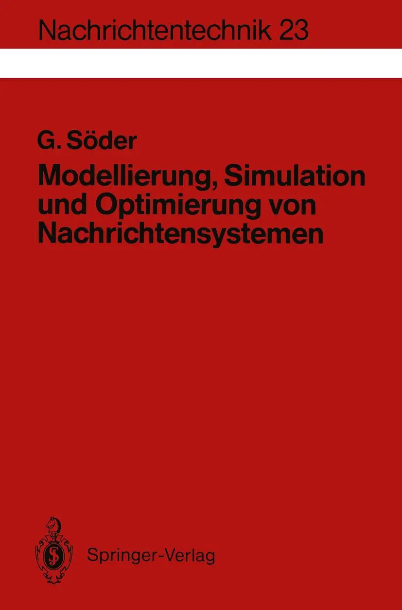 Cover: 9783540572152 | Modellierung, Simulation und Optimierung von Nachrichtensystemen | x