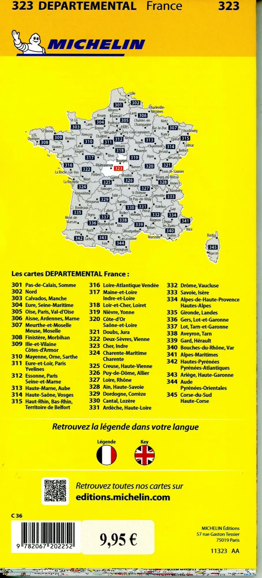 Bild: 9782067202252 | Michelin Berry | Straßen- und Tourismuskarte 1:150.000 | Michelin