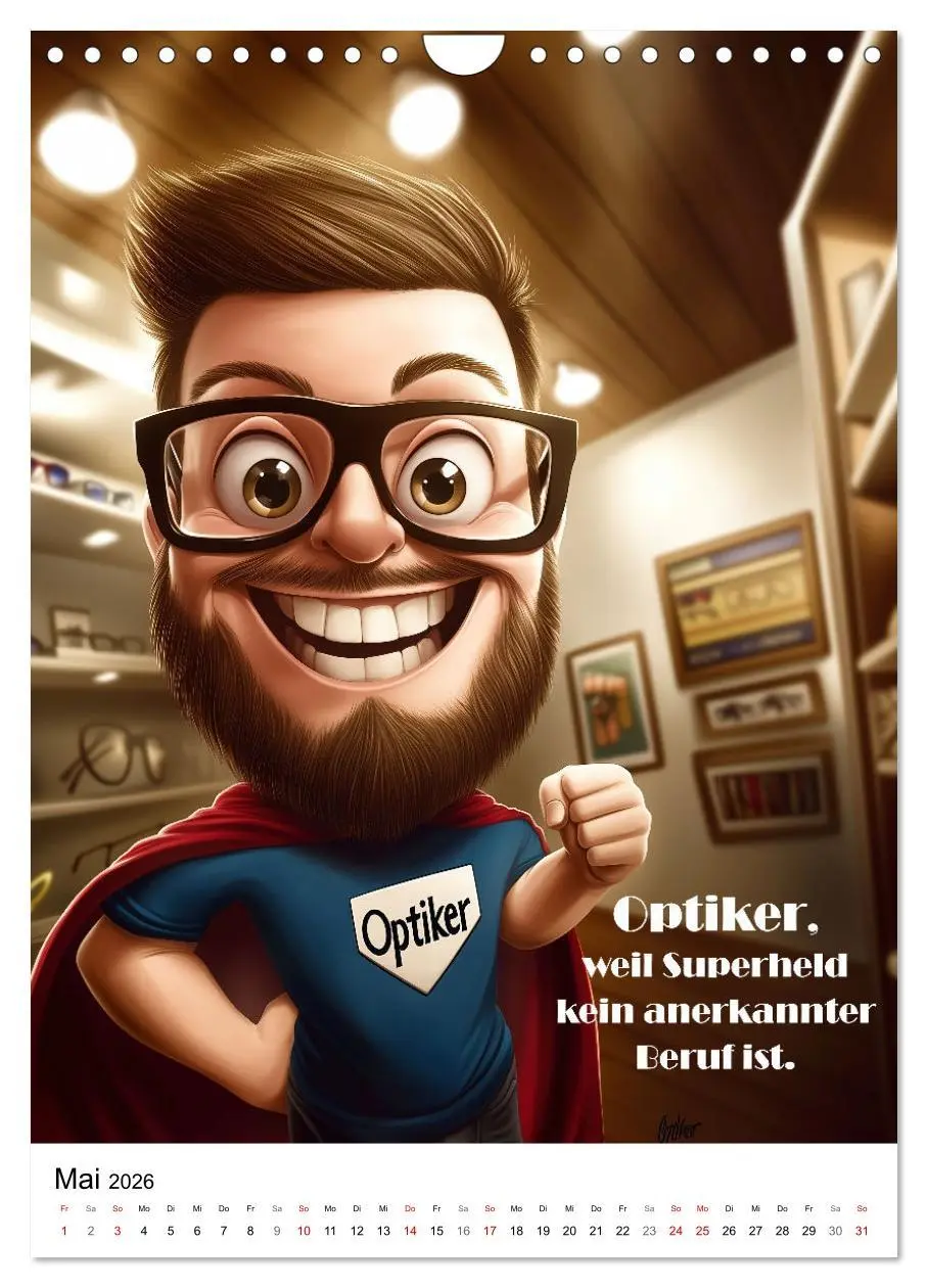 Bild: 9783457262252 | Optikersprüche (Wandkalender 2026 DIN A4 hoch), CALVENDO...