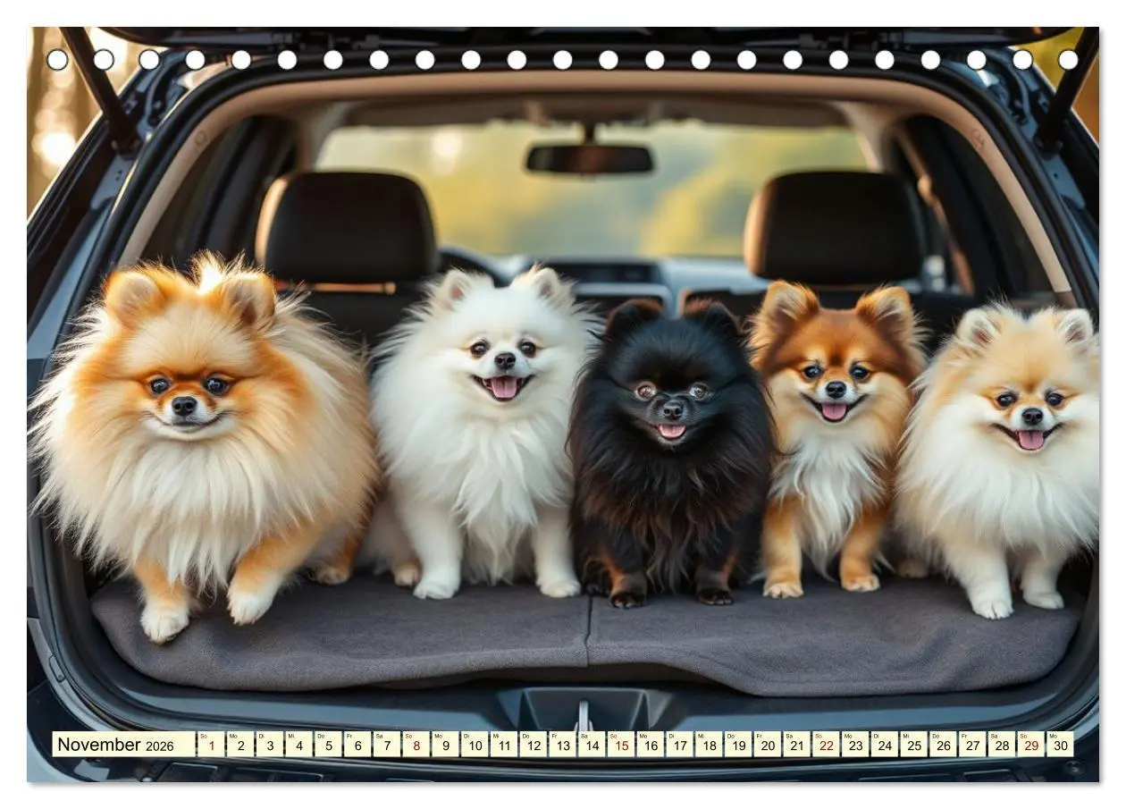 Bild: 9783516592252 | Tausendsassa - Pomeranian (Tischkalender 2026 DIN A5 quer),...