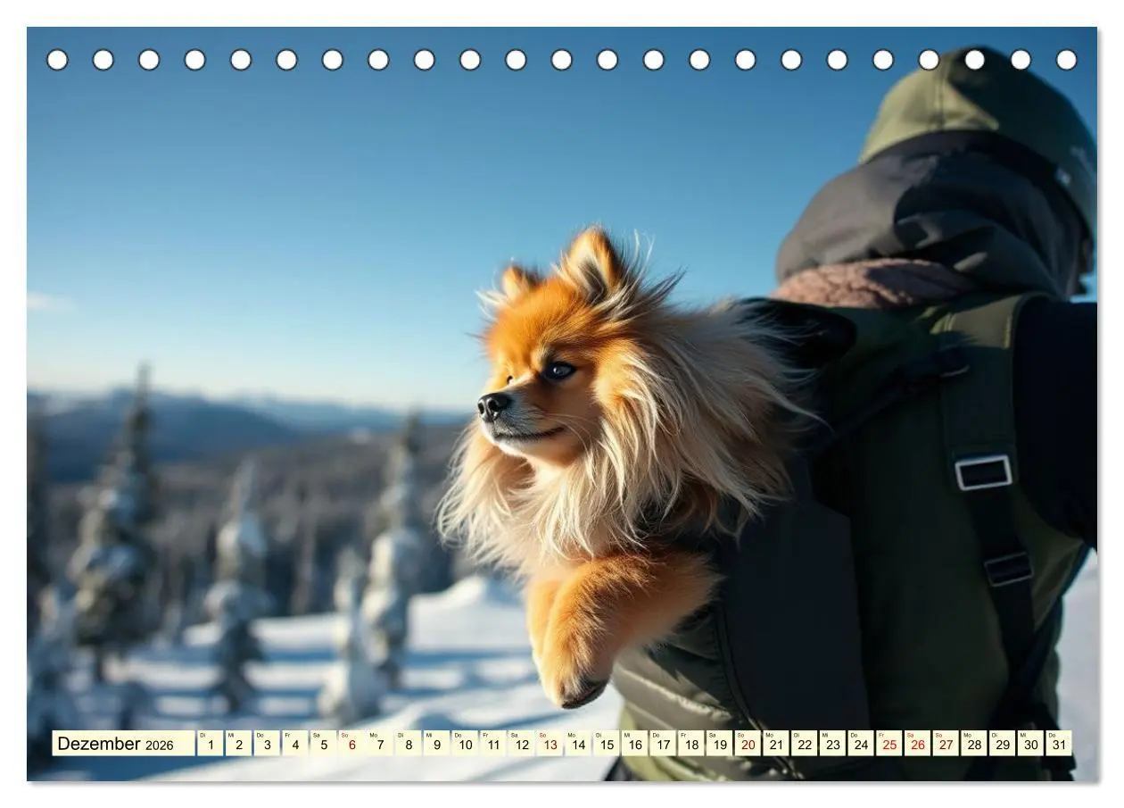 Bild: 9783516592252 | Tausendsassa - Pomeranian (Tischkalender 2026 DIN A5 quer),...