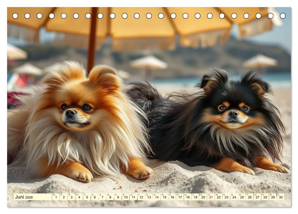 Bild: 9783516592252 | Tausendsassa - Pomeranian (Tischkalender 2026 DIN A5 quer),...
