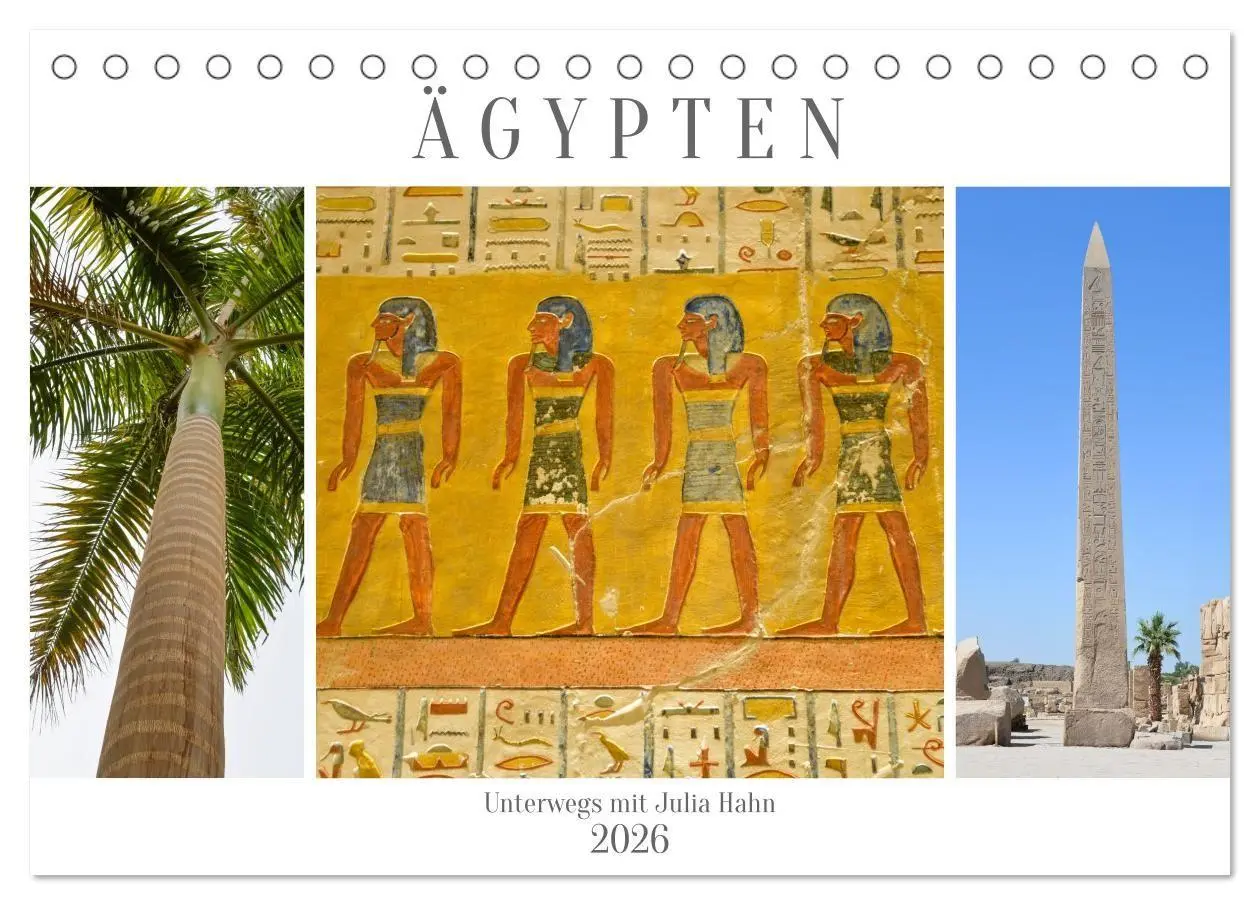 Cover: 9783516662252 | Ägypten - unterwegs mit Julia Hahn (Tischkalender 2026 DIN A5...