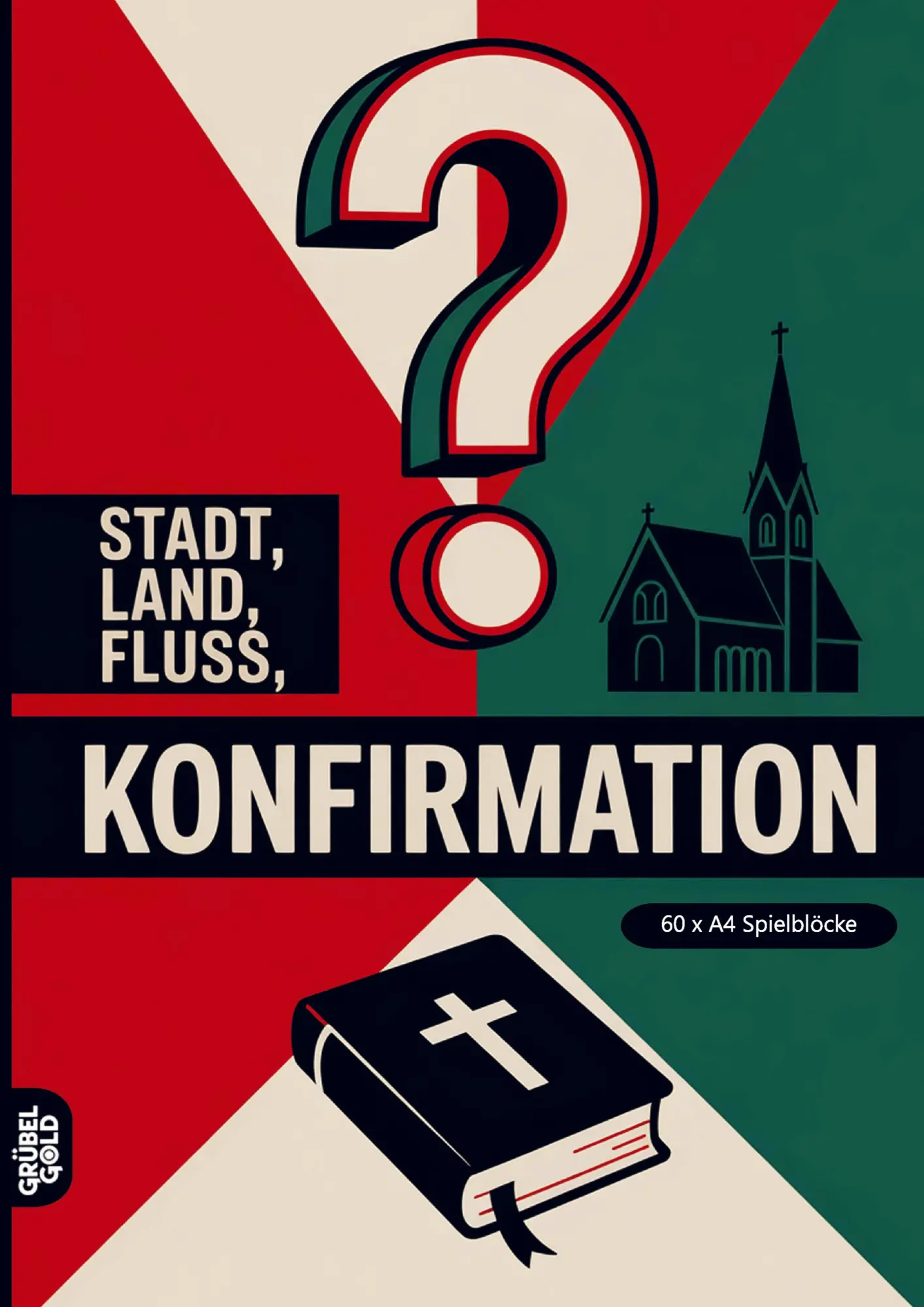 Cover: 9783693192252 | Stadt, Land, Fluss, Konfirmation | Grübelgold Rätselhefte | Buch